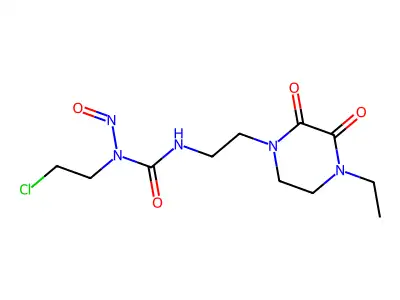 Urea, N-(2-chloroethyl)-N'-(2-(2,3-dioxo-4-ethyl-1-piperazinyl)ethyl)-N-nitroso- structure