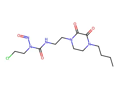 Urea, N'-(2-(4-butyl-2,3-dioxo-1-piperazinyl)ethyl)-N-(2-chloroethyl)-N-nitroso- structure