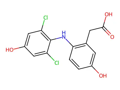 4',5-Dihydroxydiclofenac structure
