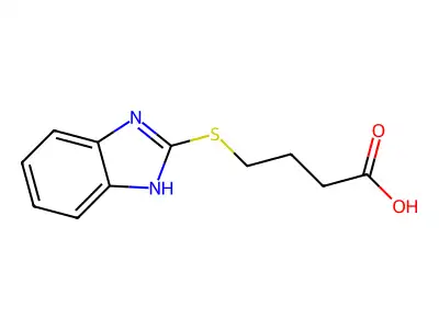 4-(1H-Benzoimidazol-2-ylsulfanyl)-butyric acid structure