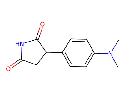 2,5-Pyrrolidinedione, 3-(4-(dimethylamino)phenyl)- structure
