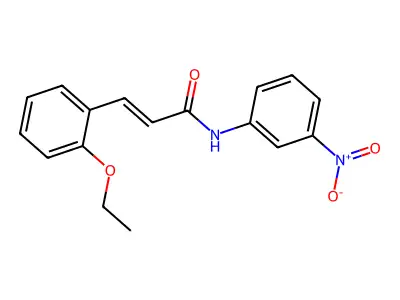 3-(2-ethoxyphenyl)-N-(3-nitrophenyl)prop-2-enamide structure