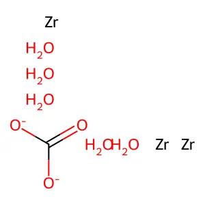 碳酸氧化锆(Zr3(CO3)O5) structure