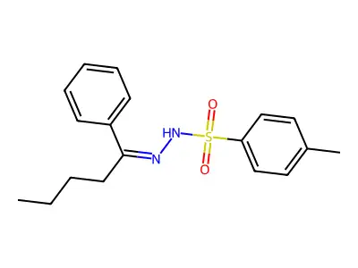 4-methyl-N-(1-phenylpentylideneamino)benzenesulfonamide structure
