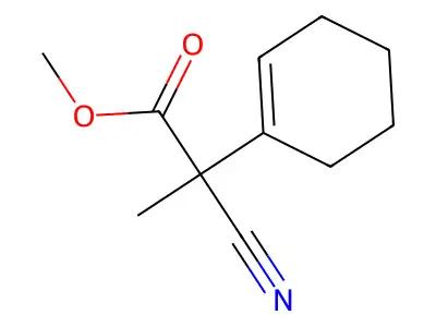 Methyl 2-cyano-2-(cyclohex-1-enyl)propionate structure