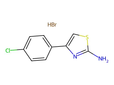 4-(4-chlorophenyl)-1,3-thiazol-2-amine Hydrobromide structure