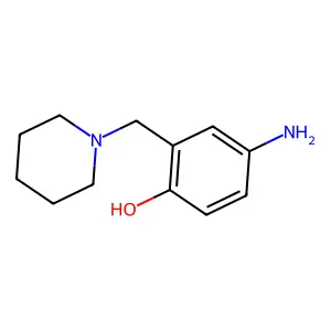 4-Amino-2-(piperidin-1-ylmethyl)phenol structure