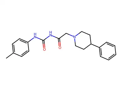 1-Piperidineacetamide, N-(((4-methylphenyl)amino)carbonyl)-4-phenyl- structure