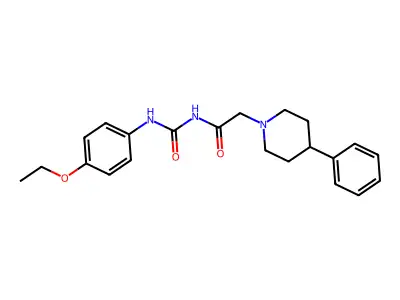 1-Piperidineacetamide, N-(((4-ethoxyphenyl)amino)carbonyl)-4-phenyl- structure