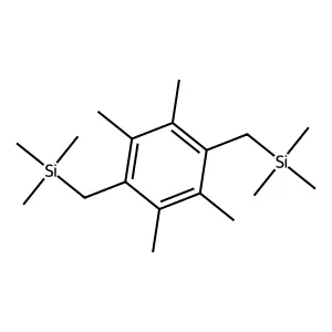 Silane, ((2,3,5,6-tetramethyl-1,4-phenylene)bis(methylene))bis(trimethyl- structure