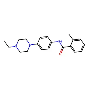 N-[4-(4-ethylpiperazin-1-yl)phenyl]-2-methylbenzamide structure