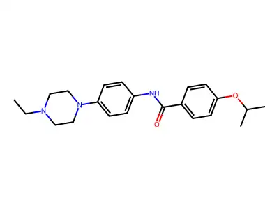 N-[4-(4-ethylpiperazin-1-yl)phenyl]-4-propan-2-yloxybenzamide structure