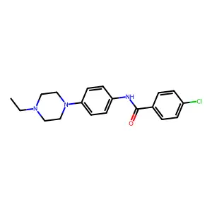4-chloro-N-[4-(4-ethylpiperazin-1-yl)phenyl]benzamide structure