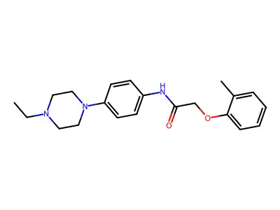 N-[4-(4-ethylpiperazin-1-yl)phenyl]-2-(2-methylphenoxy)acetamide structure