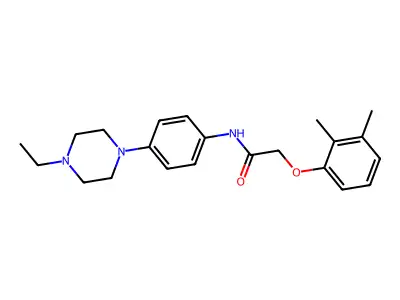 2-(2,3-dimethylphenoxy)-N-[4-(4-ethylpiperazin-1-yl)phenyl]acetamide structure