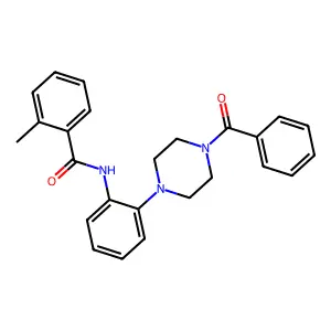 N-[2-(4-benzoylpiperazin-1-yl)phenyl]-2-methylbenzamide structure
