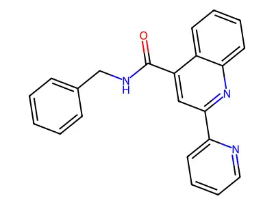 N-benzyl-2-pyridin-2-ylquinoline-4-carboxamide structure