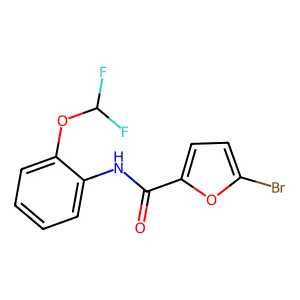 5-bromo-N-[2-(difluoromethoxy)phenyl]-2-furamide structure