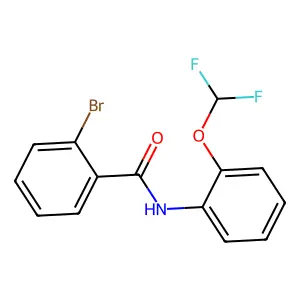 2-bromo-N-[2-(difluoromethoxy)phenyl]benzamide structure