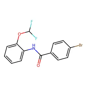 4-bromo-N-[2-(difluoromethoxy)phenyl]benzamide structure