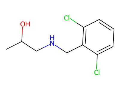 1-{[(2,6-Dichlorophenyl)methyl]amino}propan-2-ol structure