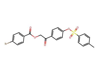 2-(4-{[(4-Methylphenyl)sulfonyl]oxy}phenyl)-2-oxoethyl 4-bromobenzoate structure