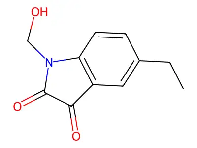 5-Ethyl-1-(hydroxymethyl)indoline-2,3-dione structure
