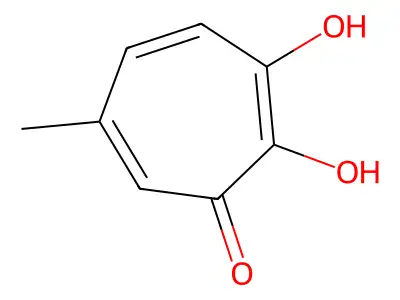 2,7-Dihydroxy-4-methyl-cyclohepta-2,4,6-trien-1-one structure