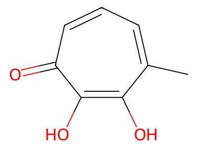 2,7-Dihydroxy-3-methyl-cyclohepta-2,4,6-trien-1-one structure