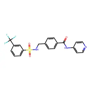 N-pyridin-4-yl-4-[[[3-(trifluoromethyl)phenyl]sulfonylamino]methyl]benzamide structure