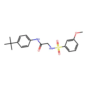N-(4-tert-butylphenyl)-2-(3-methoxybenzenesulfonamido)acetamide structure