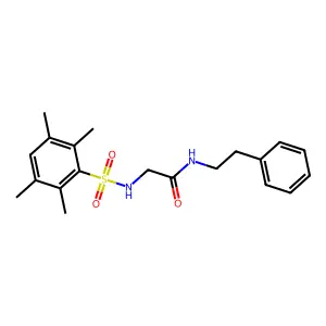 N-(2-Phenylethyl)-2-(2,3,5,6-tetramethylbenzenesulfonamido)acetamide structure