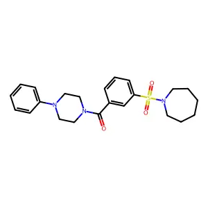 (3-(Azepan-1-ylsulfonyl)phenyl)(4-phenylpiperazin-1-yl)methanone structure