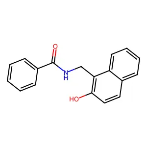 Benzamide, N-[(2-hydroxy-1-naphthalenyl)methyl]- structure