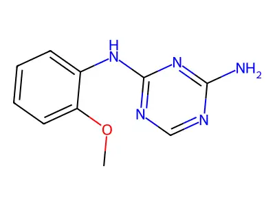 N2-(2-Methoxyphenyl)-1,3,5-triazine-2,4-diamine structure