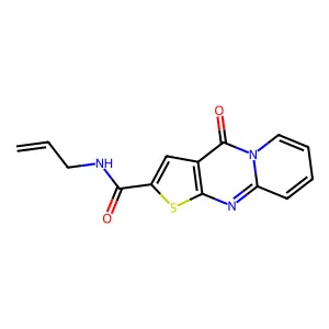 N-allyl-4-oxo-4H-pyrido[1,2-a]thieno[2,3-d]pyrimidine-2-carboxamide structure