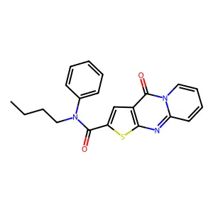 N-butyl-4-oxo-N-phenyl-4H-pyrido[1,2-a]thieno[2,3-d]pyrimidine-2-carboxamide structure