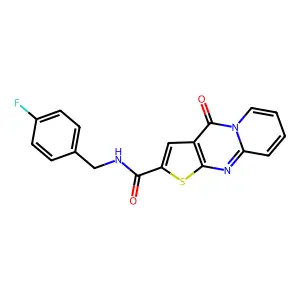 N-(4-fluorobenzyl)-4-oxo-4H-pyrido[1,2-a]thieno[2,3-d]pyrimidine-2-carboxamide structure