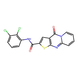 N-(2,3-dichlorophenyl)-4-oxo-4H-pyrido[1,2-a]thieno[2,3-d]pyrimidine-2-carboxamide structure