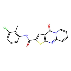 C18H12ClN3O2S structure