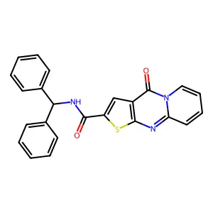 N-benzhydryl-4-oxo-4H-pyrido[1,2-a]thieno[2,3-d]pyrimidine-2-carboxamide structure