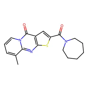 2-(azepane-1-carbonyl)-9-methyl-4H-pyrido[1,2-a]thieno[2,3-d]pyrimidin-4-one structure