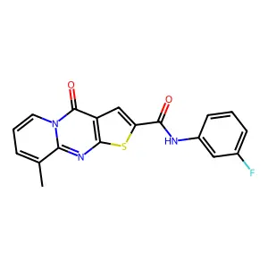 N-(3-fluorophenyl)-9-methyl-4-oxo-4H-pyrido[1,2-a]thieno[2,3-d]pyrimidine-2-carboxamide structure