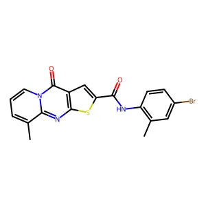 N-(4-bromo-2-methylphenyl)-9-methyl-4-oxo-4H-pyrido[1,2-a]thieno[2,3-d]pyrimidine-2-carboxamide structure