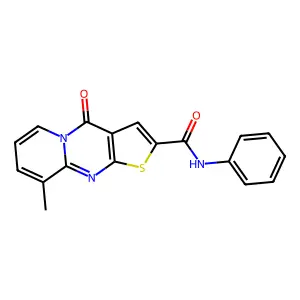 9-methyl-4-oxo-N-phenyl-4H-pyrido[1,2-a]thieno[2,3-d]pyrimidine-2-carboxamide structure