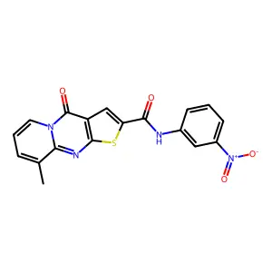 9-methyl-N-(3-nitrophenyl)-4-oxo-4H-pyrido[1,2-a]thieno[2,3-d]pyrimidine-2-carboxamide structure