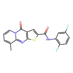 N-(2,5-difluorophenyl)-9-methyl-4-oxo-4H-pyrido[1,2-a]thieno[2,3-d]pyrimidine-2-carboxamide structure