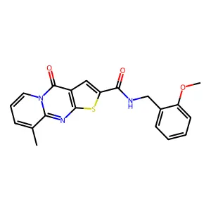 N-(2-methoxybenzyl)-9-methyl-4-oxo-4H-pyrido[1,2-a]thieno[2,3-d]pyrimidine-2-carboxamide structure
