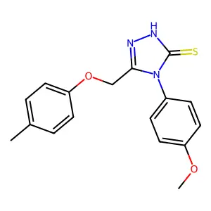 4-(4-Methoxy-phenyl)-5-p-tolyloxymethyl-4H-[1,2,4]triazole-3-thiol structure