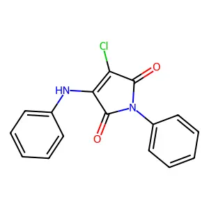 1H-Pyrrole-2,5-dione, 3-chloro-1-phenyl-4-(phenylamino)- structure